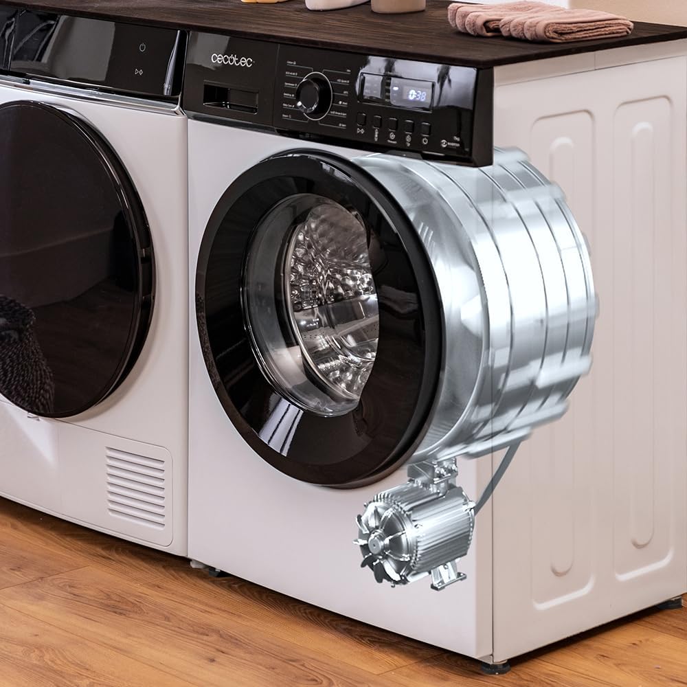 Cecotec - Bolero DressCode 7150 - 7 kg - 1400 tr/min, classe A, vapeur, Inverter Plus, sécurité enfant