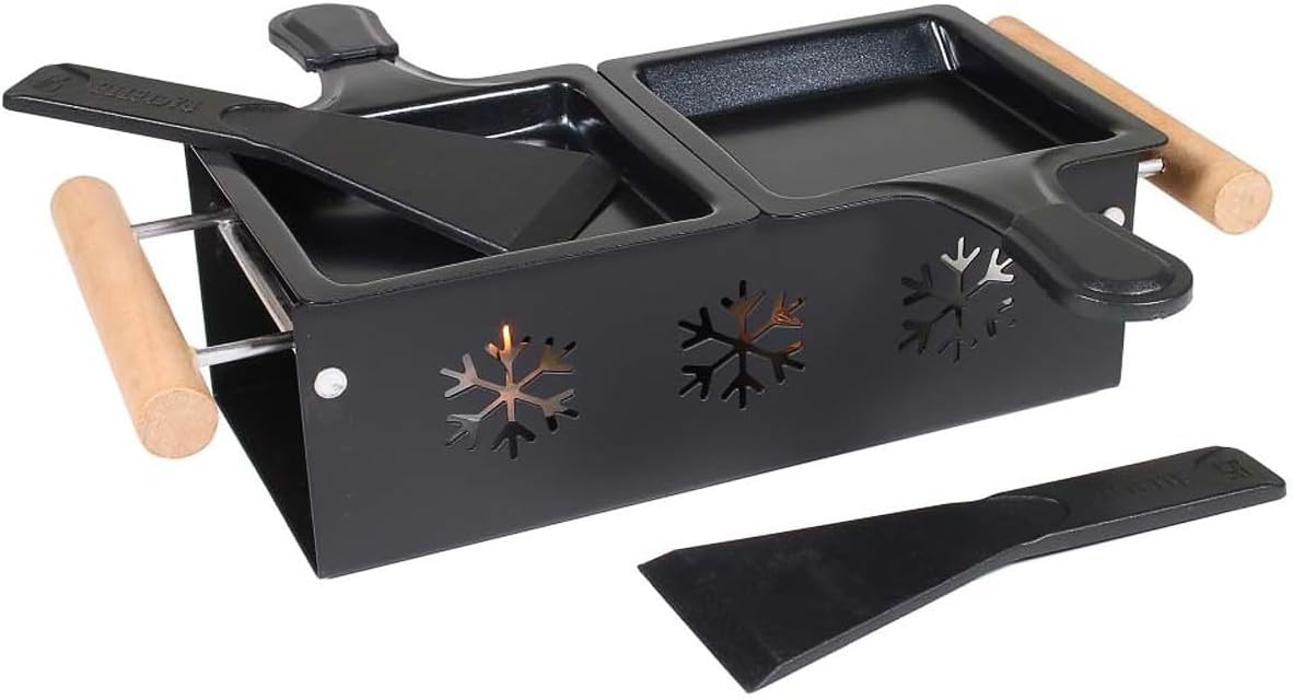 Cook Concept - raclette duo bougie - 62x32x11 cm - métal bois, KC2486
