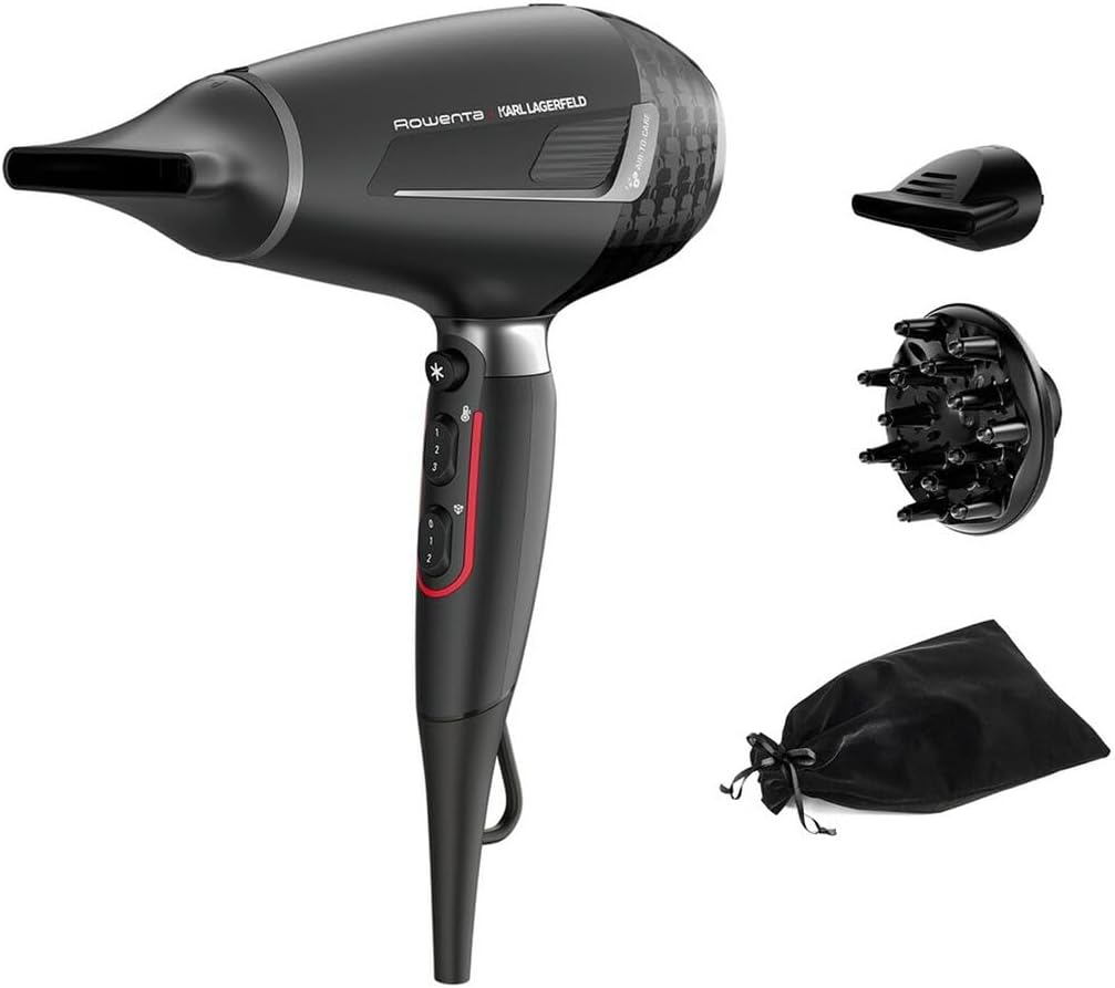 Rowenta - K/Pro Stylist - sèche-cheveux 2200W, moteur Pro AC, ionique, accessoires - CV888LF0