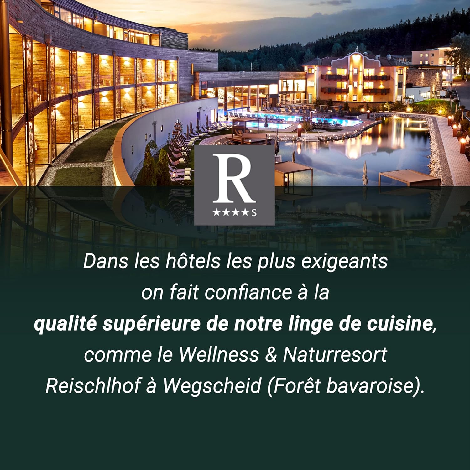 ZOLLNER - Set torchons cuisine carreaux rouges - 50x70 cm - coton