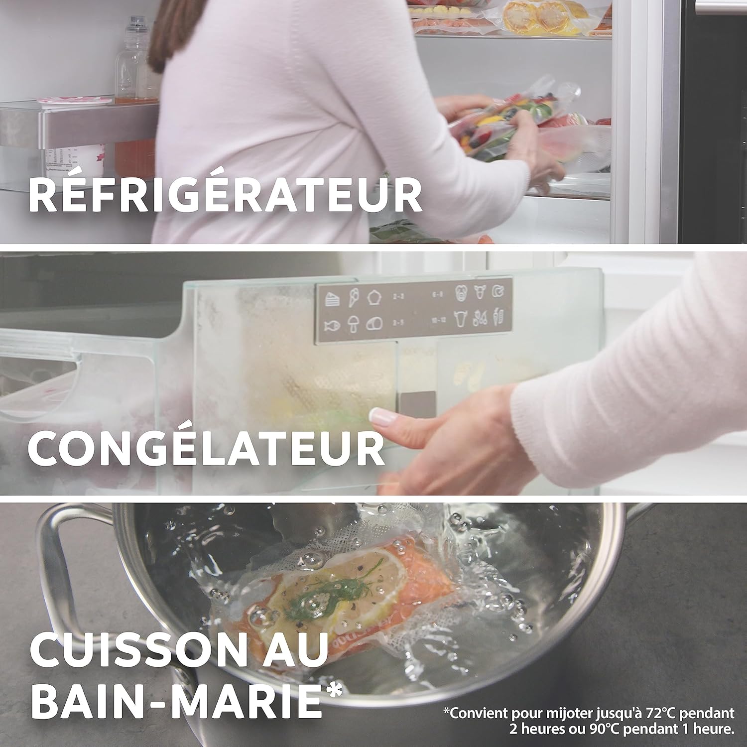 FoodSaver - rouleaux d’emballage - 28cm x 3m - sacs recyclables, réutilisables, sans BPA