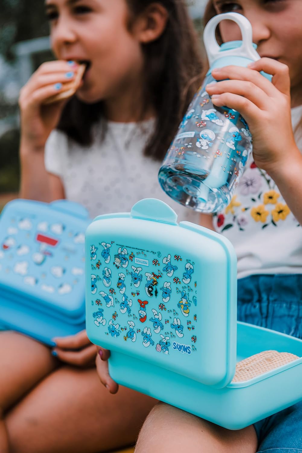 NERTHUS - boîte à lunch Schtroumpfs, légère, facile à nettoyer, FIH 924