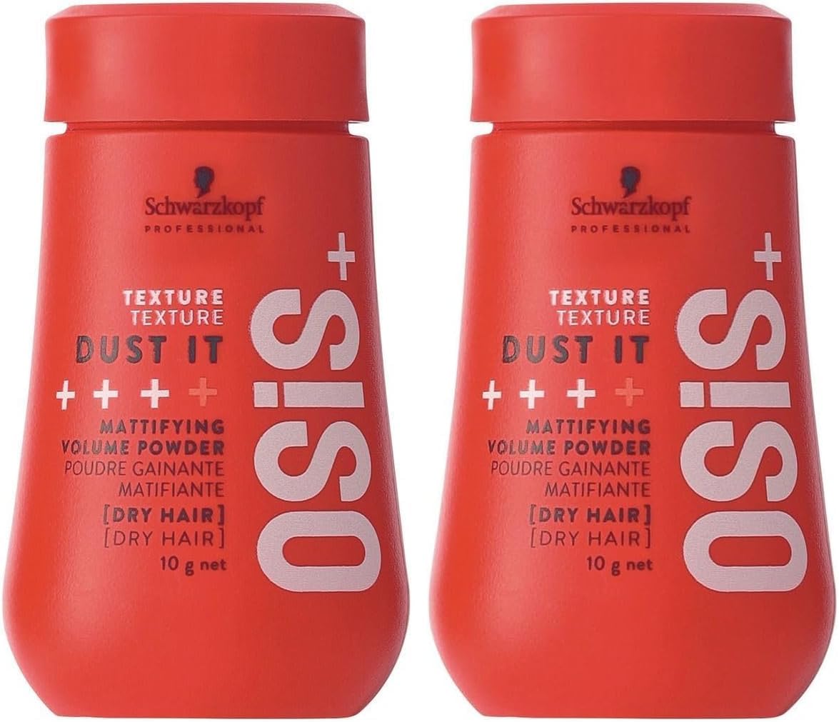Schwarzkopf - OSiS Dust It - 10g - poudre texturisante volume instantané, fixation forte, lot de 2