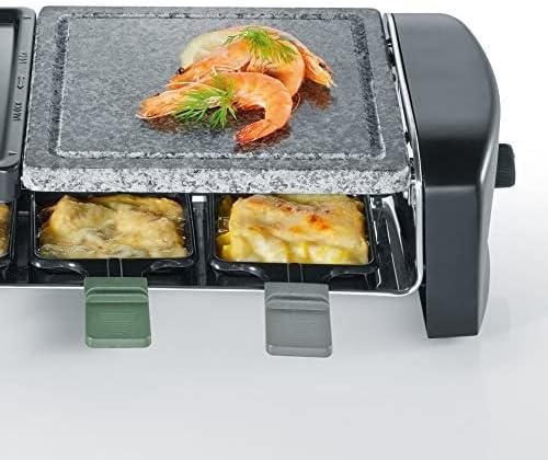 SEVERIN - Raclette 8 personnes - Plaques pierre et fonte, 1400W, RG 9645