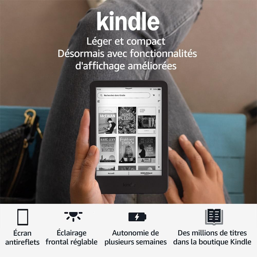 maxideelz - Kindle nouvelle génération - compact, 16 Go, écran antireflet