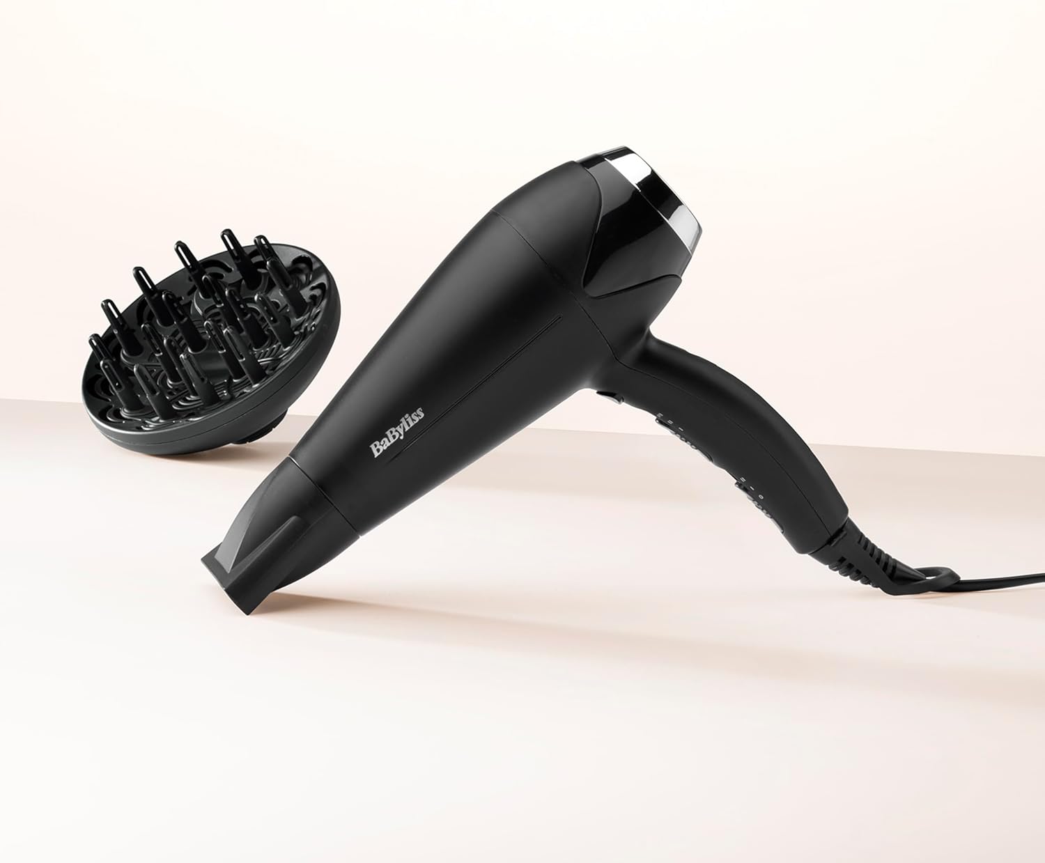 BaByliss - Turbo Smooth - sèche-cheveux 2200W, ionique, diffuseur, D572DE