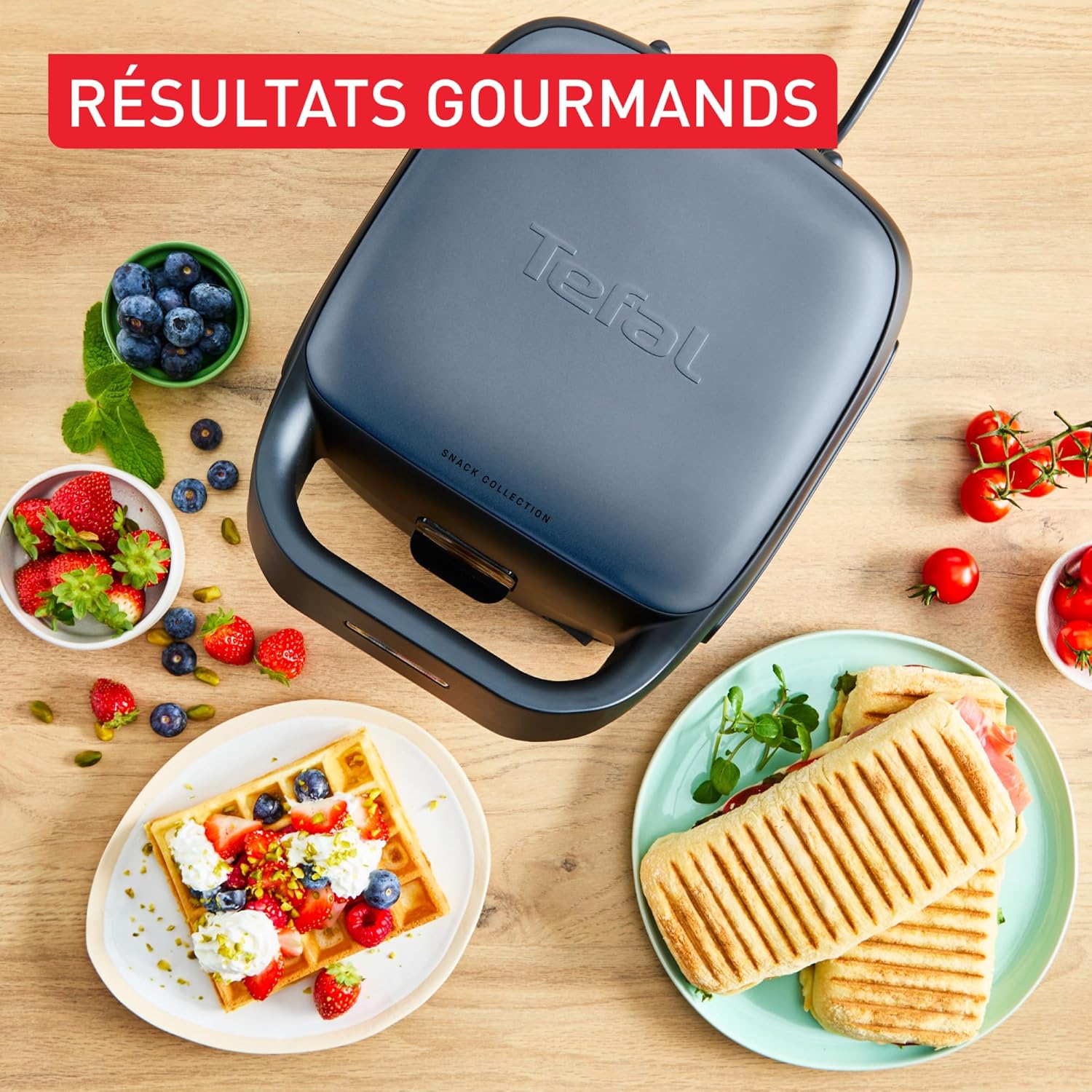 Tefal - Snack Collection - multi-plaques, recettes variées, SW8674F0