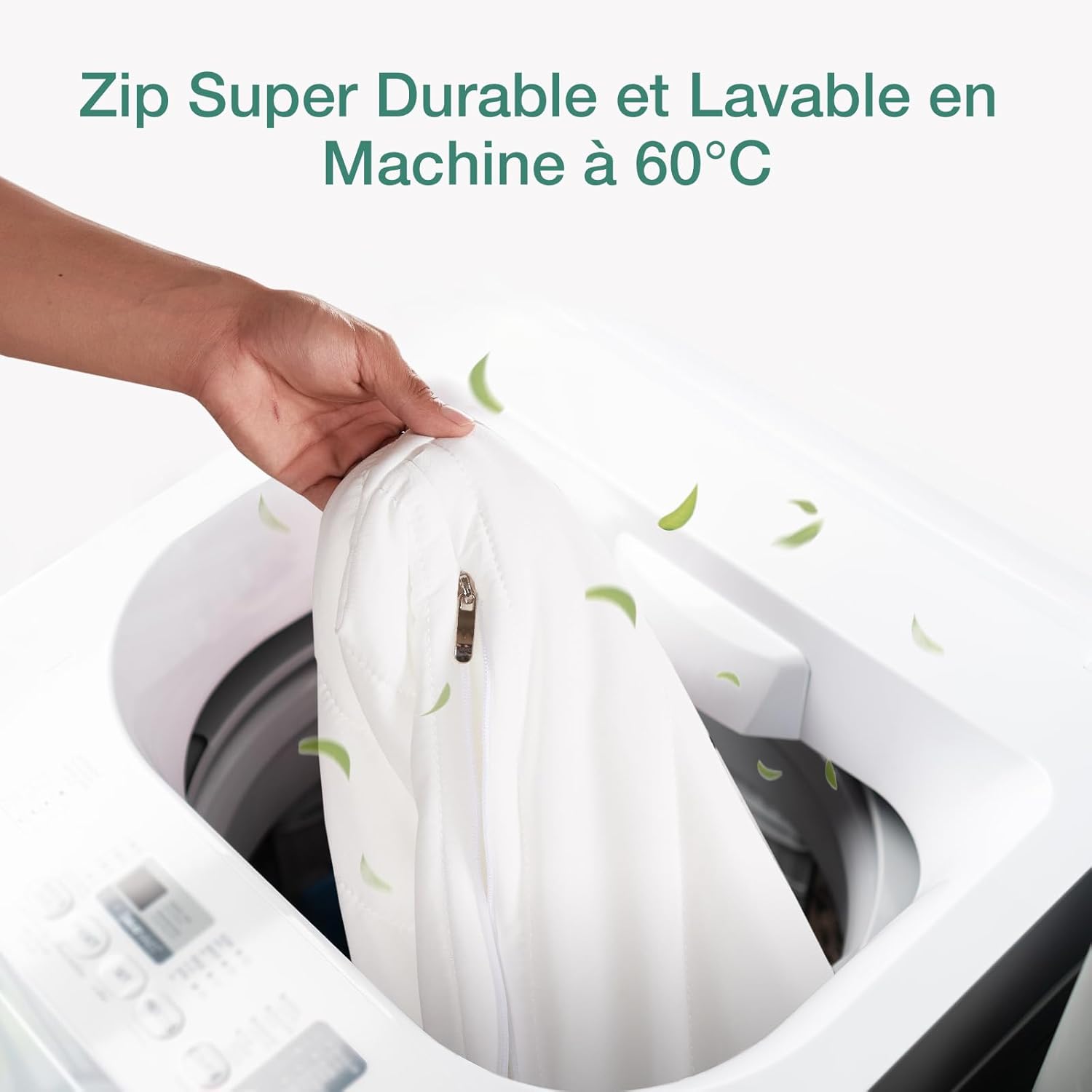 Novilla - Matelas mousse 7 zones - 140x200 cm - Housse amovible