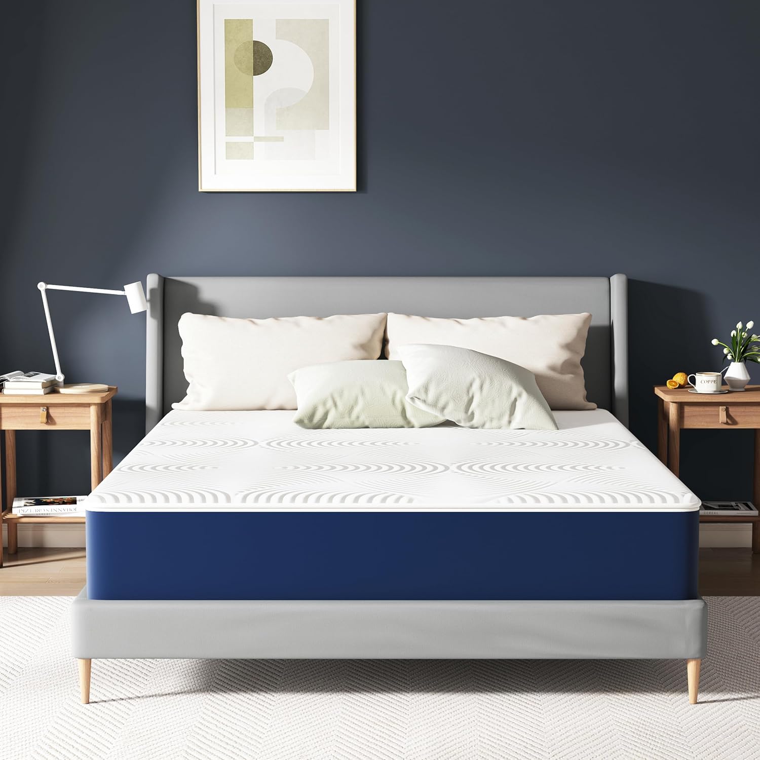 Matelas - mousse froide 7 zones - 90x200 cm - H3, tissu Öko-Tex, 20 cm hauteur