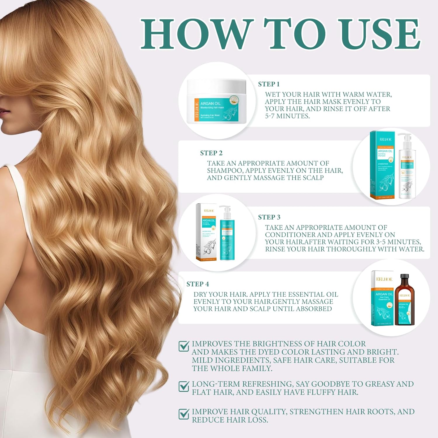 Moroccanoil - Argan Oil - Shampooing & Après-Shampoing - Soin cheveux secs et abîmés