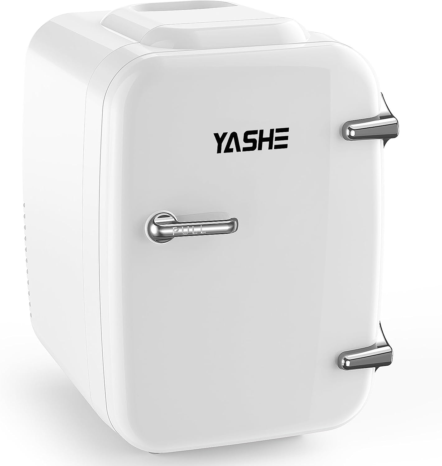 YASHE - Mini Frigo 4L - compact, 6 canettes, portable, blanc