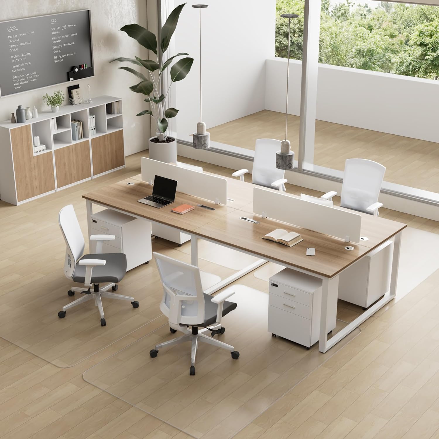 NATRKE - tapis protège-sol PVC 92x122cm, sans BPA/phtalate, transparent