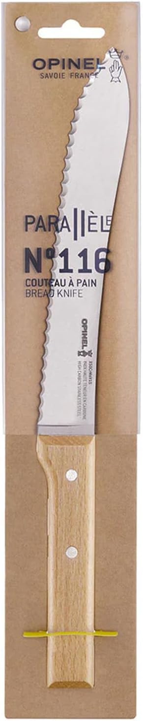Opinel - N°116 Parallèle - lame inox dentelée - manche bois hêtre