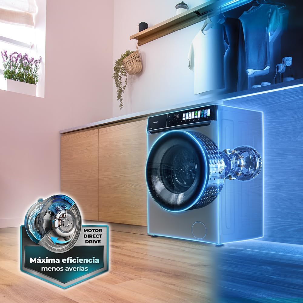 Cecotec - lave-linge frontale série - 60x85x56 cm - 8 kg, 1200 trs/min