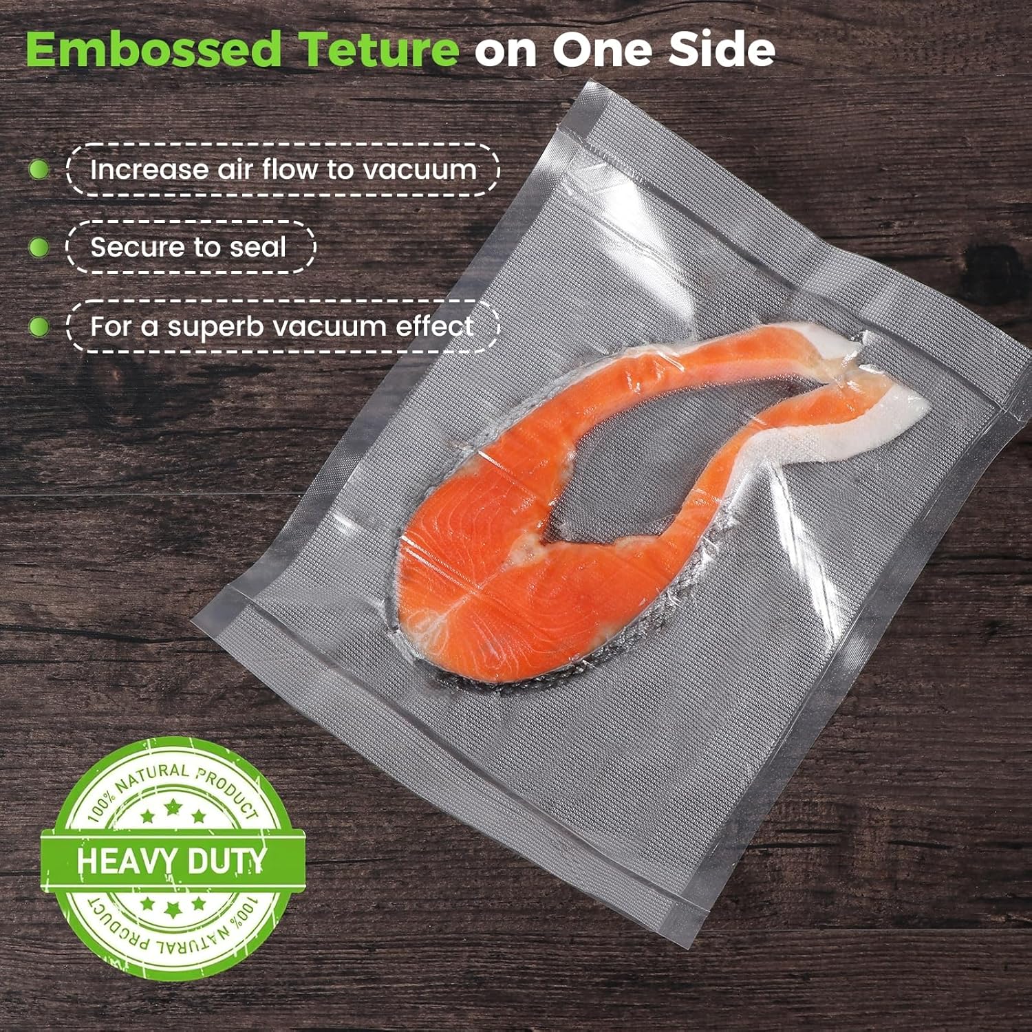 Diboniur - sacs sous vide alimentaire - 28/25/20x300cm - réutilisables, compatibles toutes machines