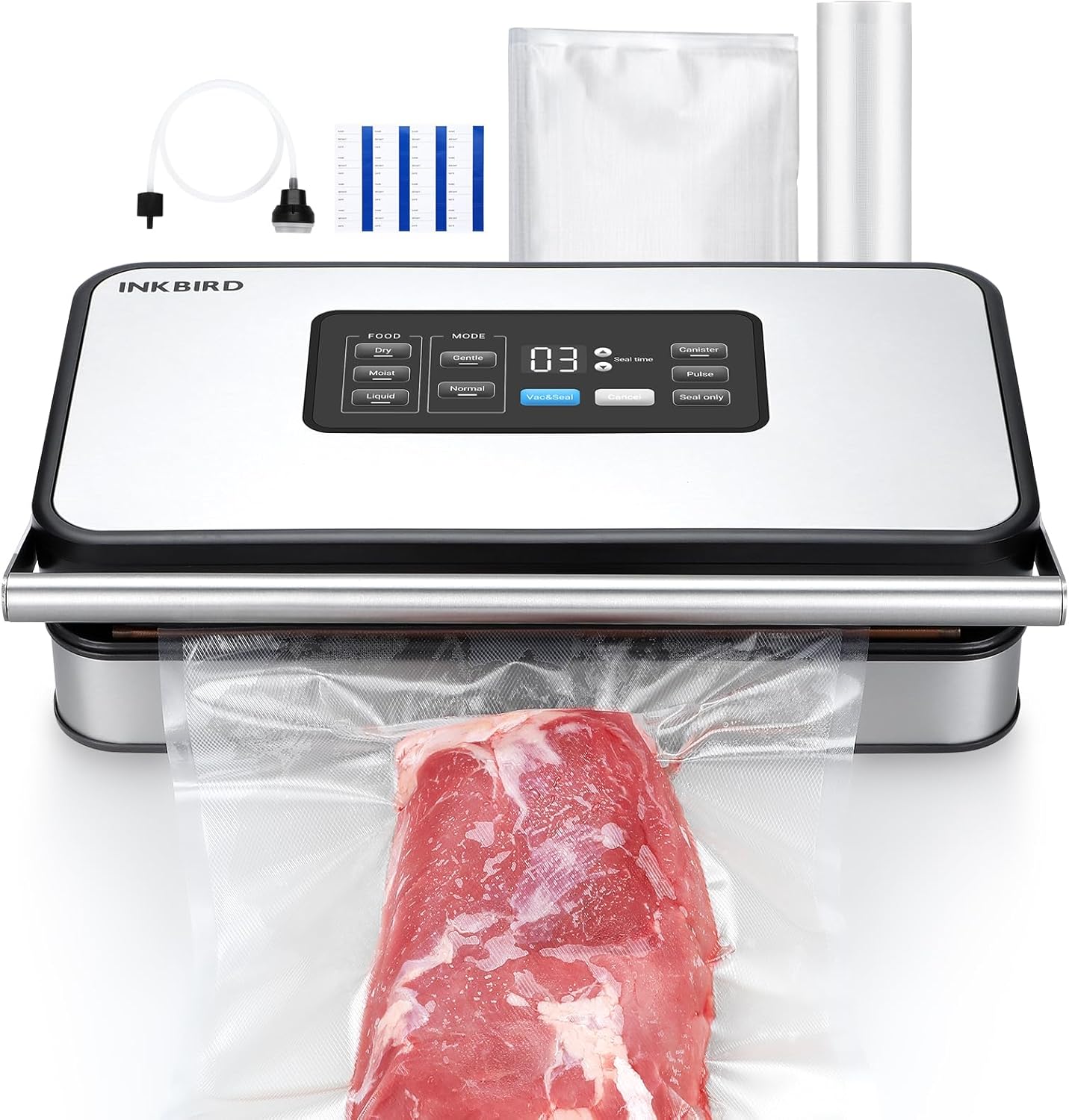 INKBIRD - Machine sous vide pro 20L/min, 160W, modes humides/sec