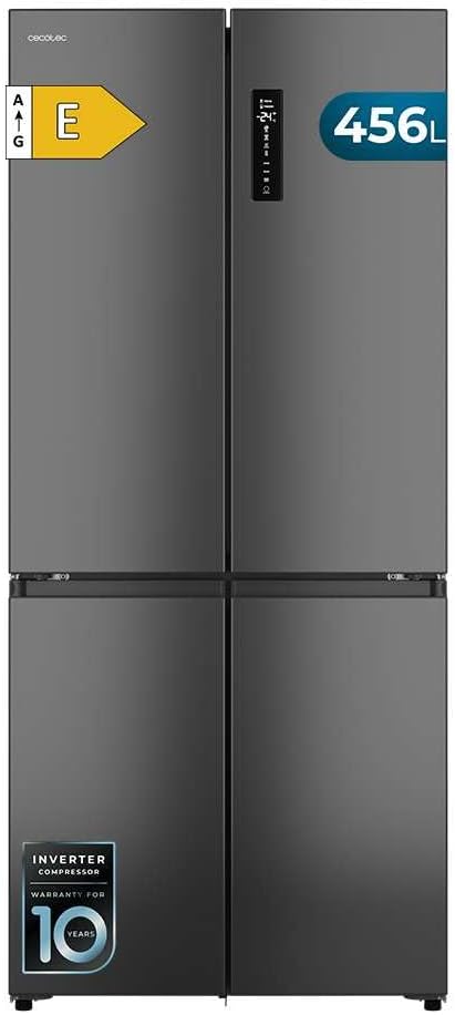 Cecotec - Bolero CoolMarket 4D, 456 L, 189x83 cm, No Frost, Inverter, 4 portes, 4D456SBI