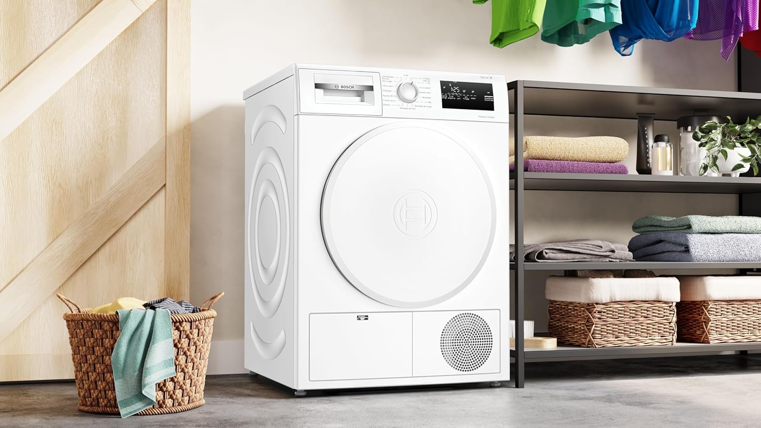 Bosch - Sèche-linge Série 4 - 8 kg, pompe à chaleur, blanc, WTH8300DFR