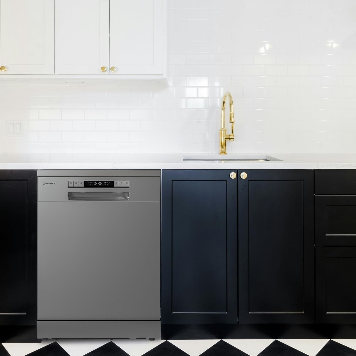 GEDTECH - Lave-vaisselle 14 couverts - 46 dB - départ différé - GLV1446SL