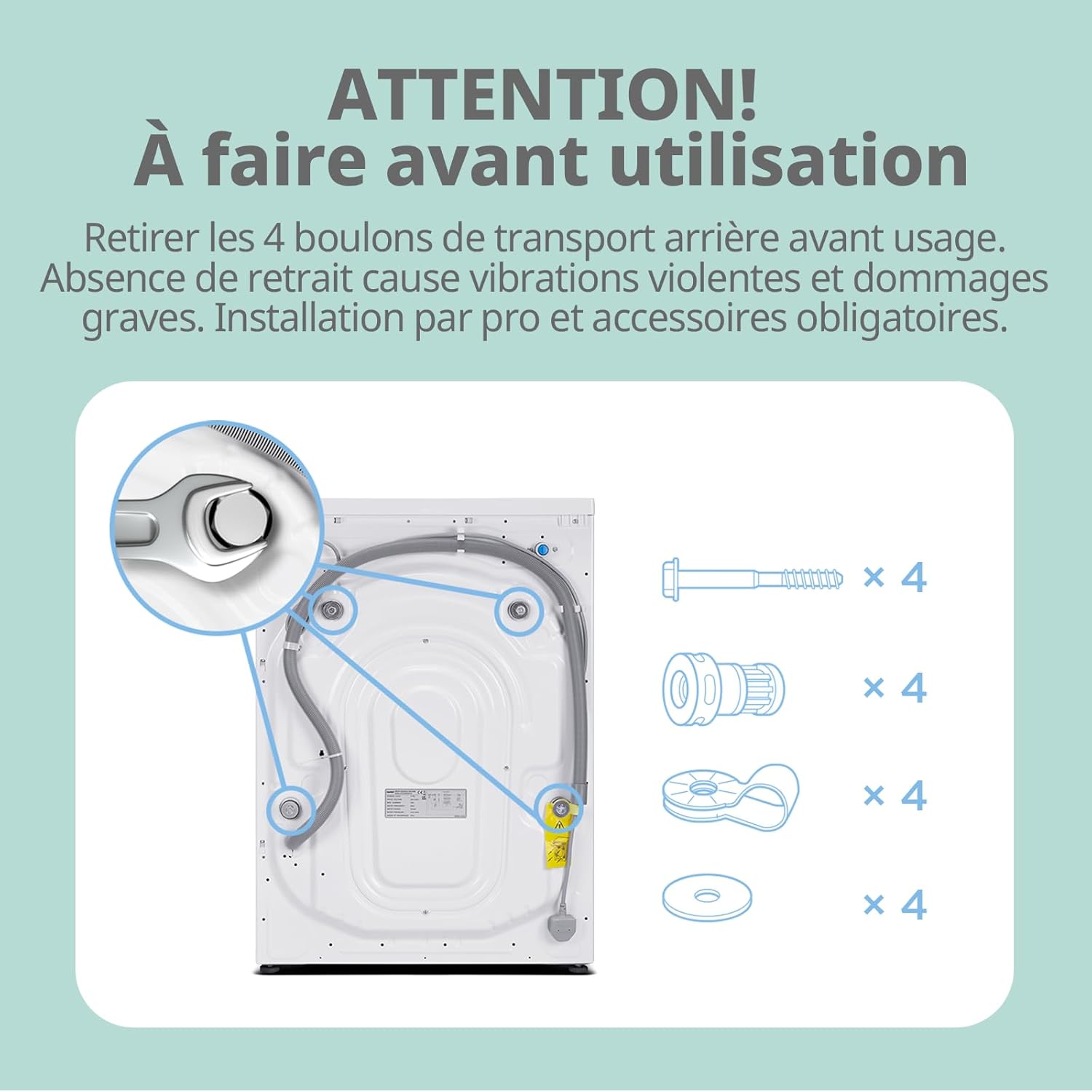 Comfee - lave-linge frontal 9kg, Classe A, BLDC 1400tr, 15 programmes, CFE12EW90-W