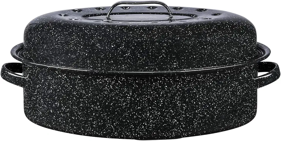 Graniteware - Cocotte Roaster émaillée 8L - légère, grand format
