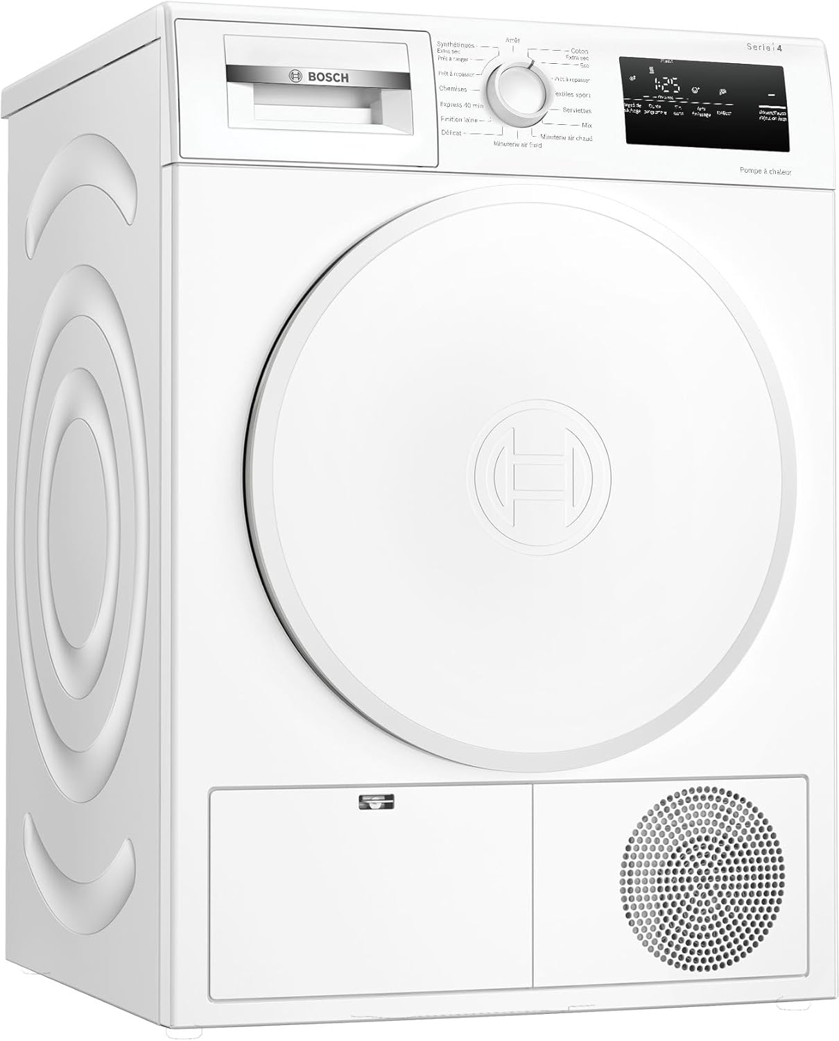 Bosch - Sèche-linge Série 4 - 8 kg, pompe à chaleur, blanc, WTH8300DFR