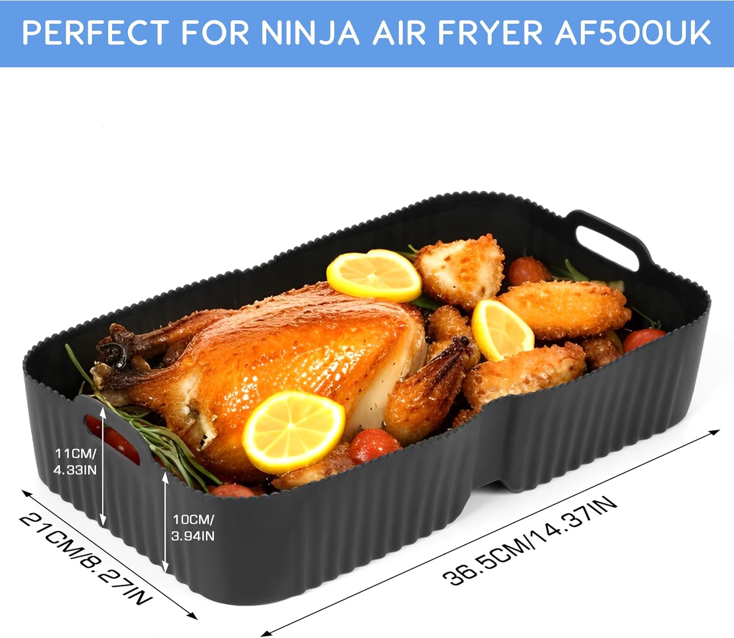 Accessoires pour friteuse - silicone grand format - compatibles 10L - réutilisable et facile à nettoyer - AF500UK/Cosori