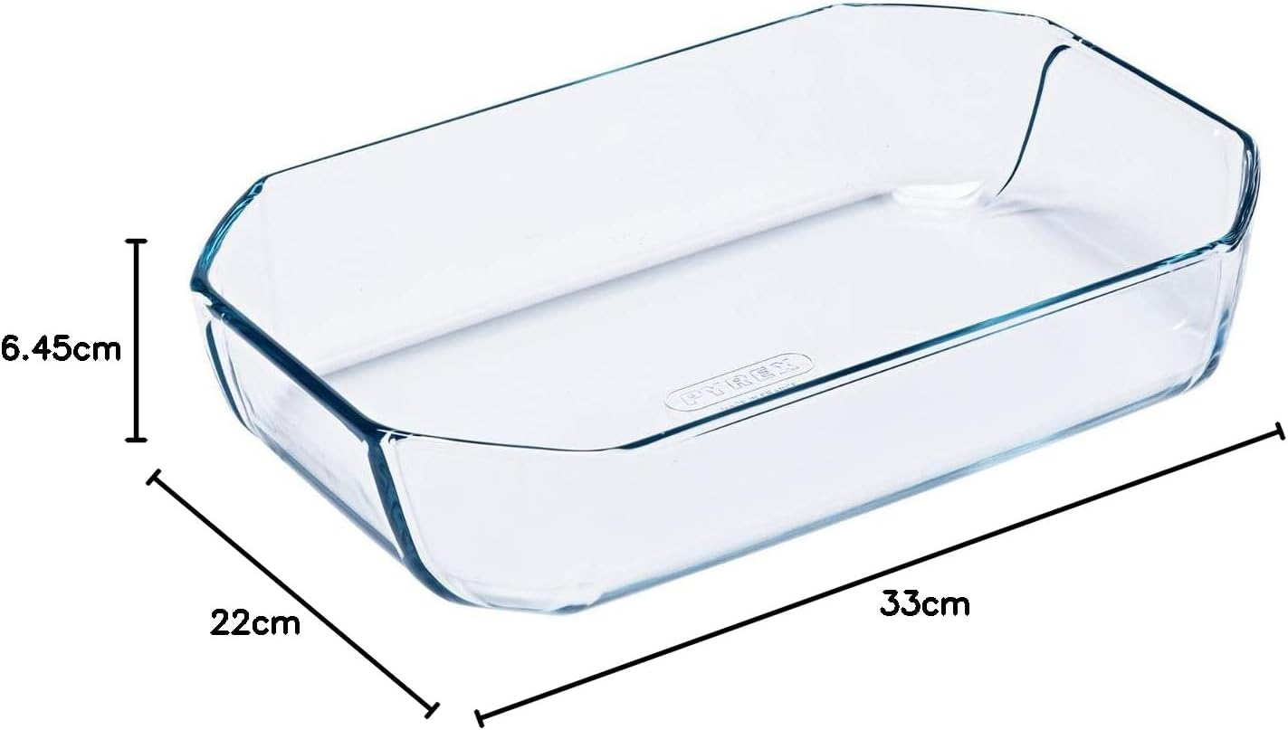 Pyrex - Inspiration plat four verre - 33x22 cm - résistant températures