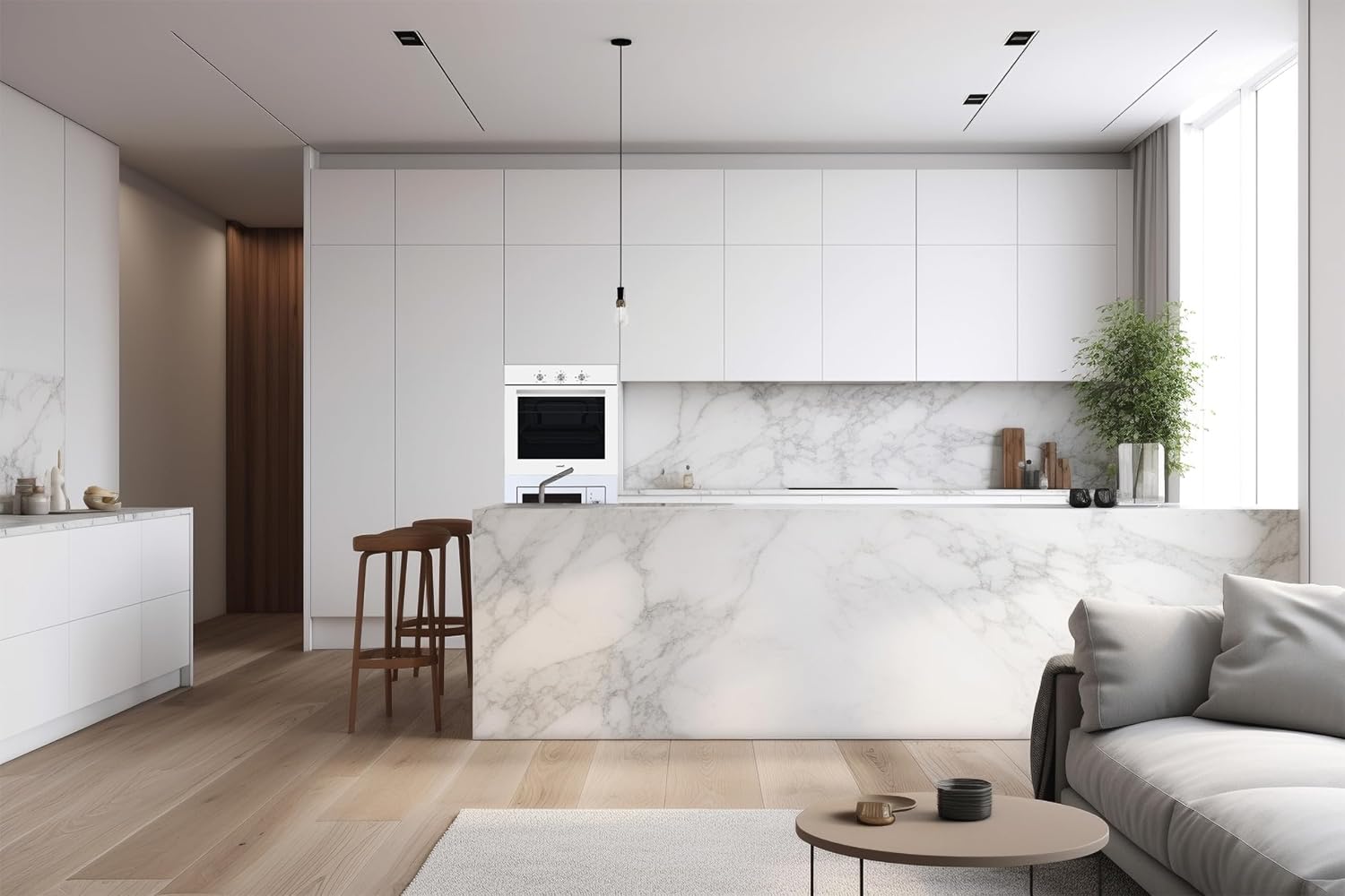 Cata - Four statique série SES - 60cm - 66L, 4 fonctions, blanc - SES6204WH