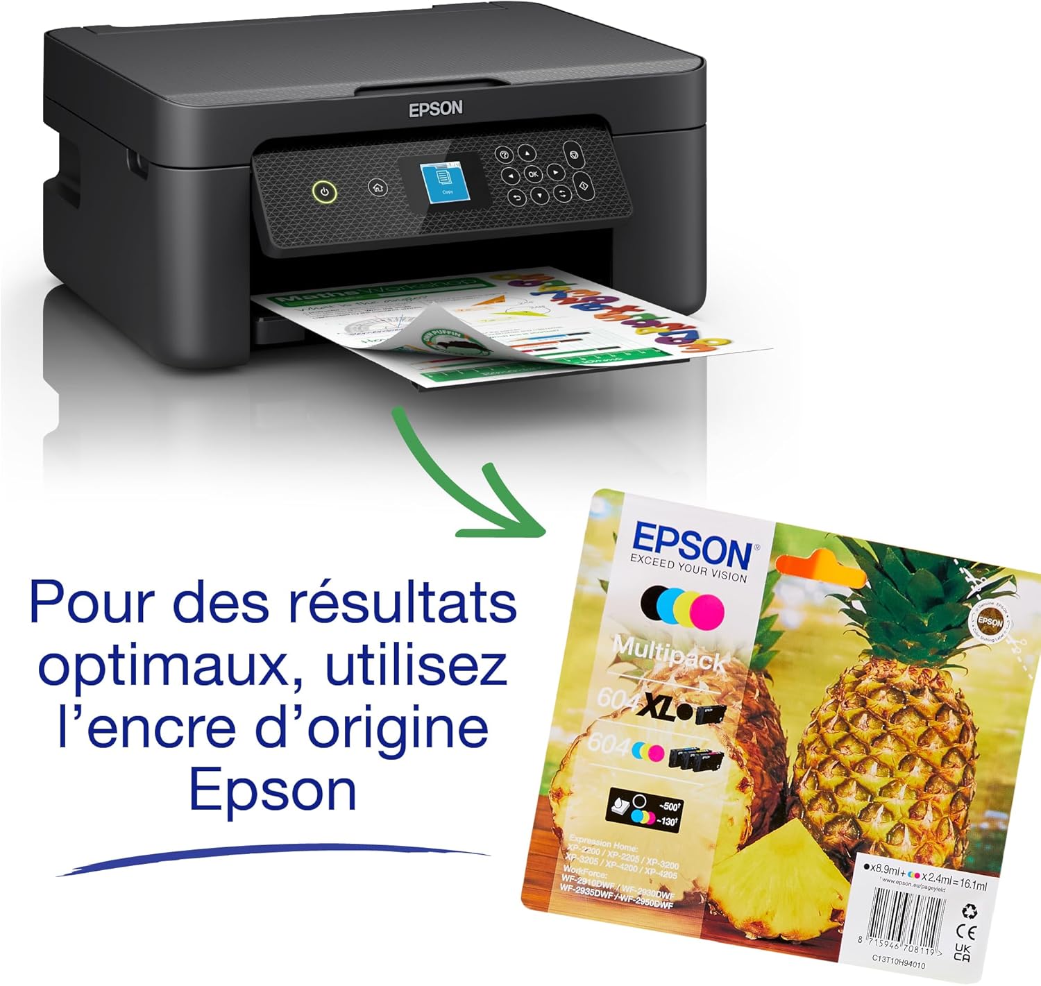 Epson - Expression XP-3200 - A4 - Jet d'encre multifonction, 3 mois d’encre offerts