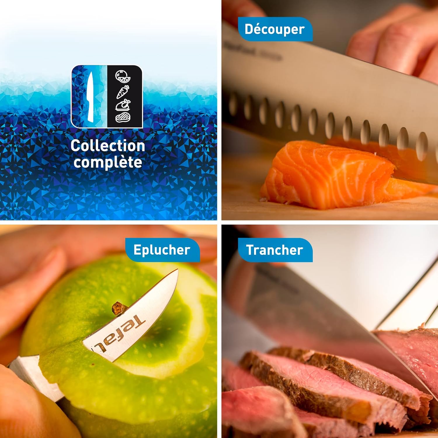 Tefal - Ice Force - couteau à éplucher 9 cm - inox allemand, coupe durable, garantie 10 ans - K2320514