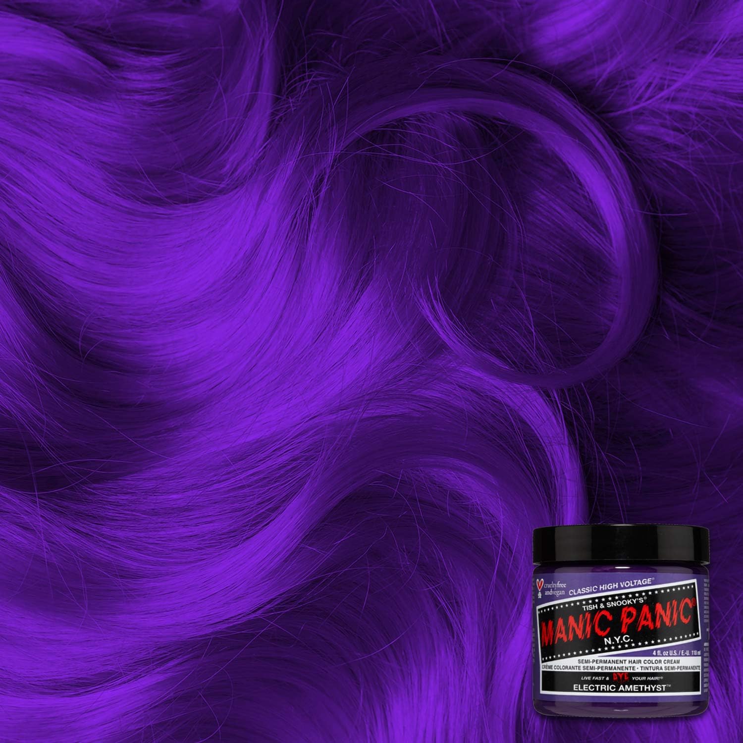 Manic Panic - High Voltage Classic - 118ml - semi-permanent violet vibrant Electric Amethyst