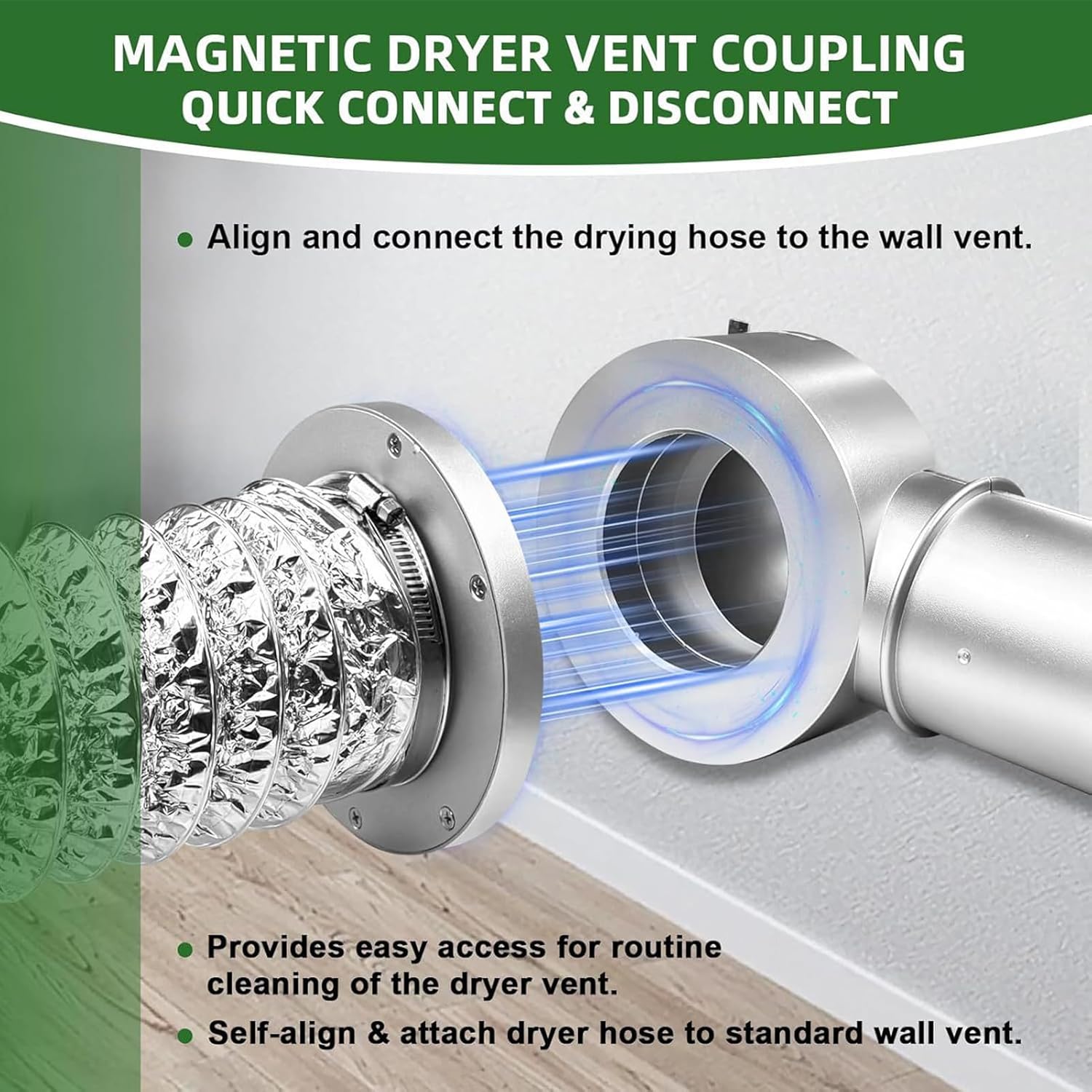 Fafeicy - Connecteur magnétique 90° inox, 4