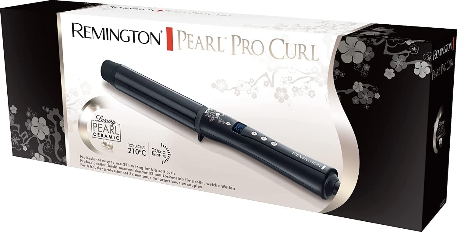Remington - fer à boucler Pearl - 32mm céramique, 130-210°C, gant - CI9533