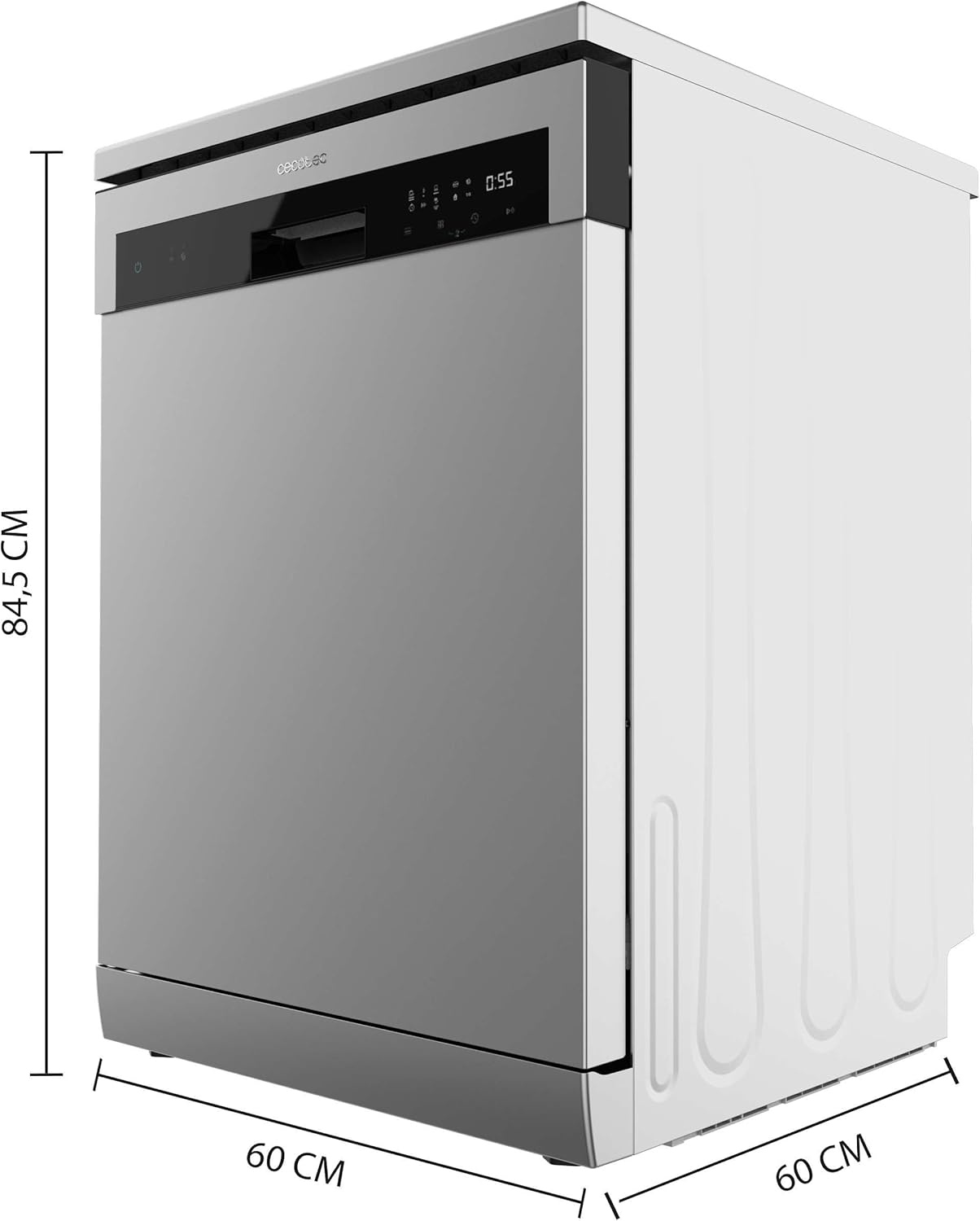 Cecotec - Bolero Aguazero 6100 - 60 cm - 13 couverts, 6 programmes, inox, faible consommation 6100