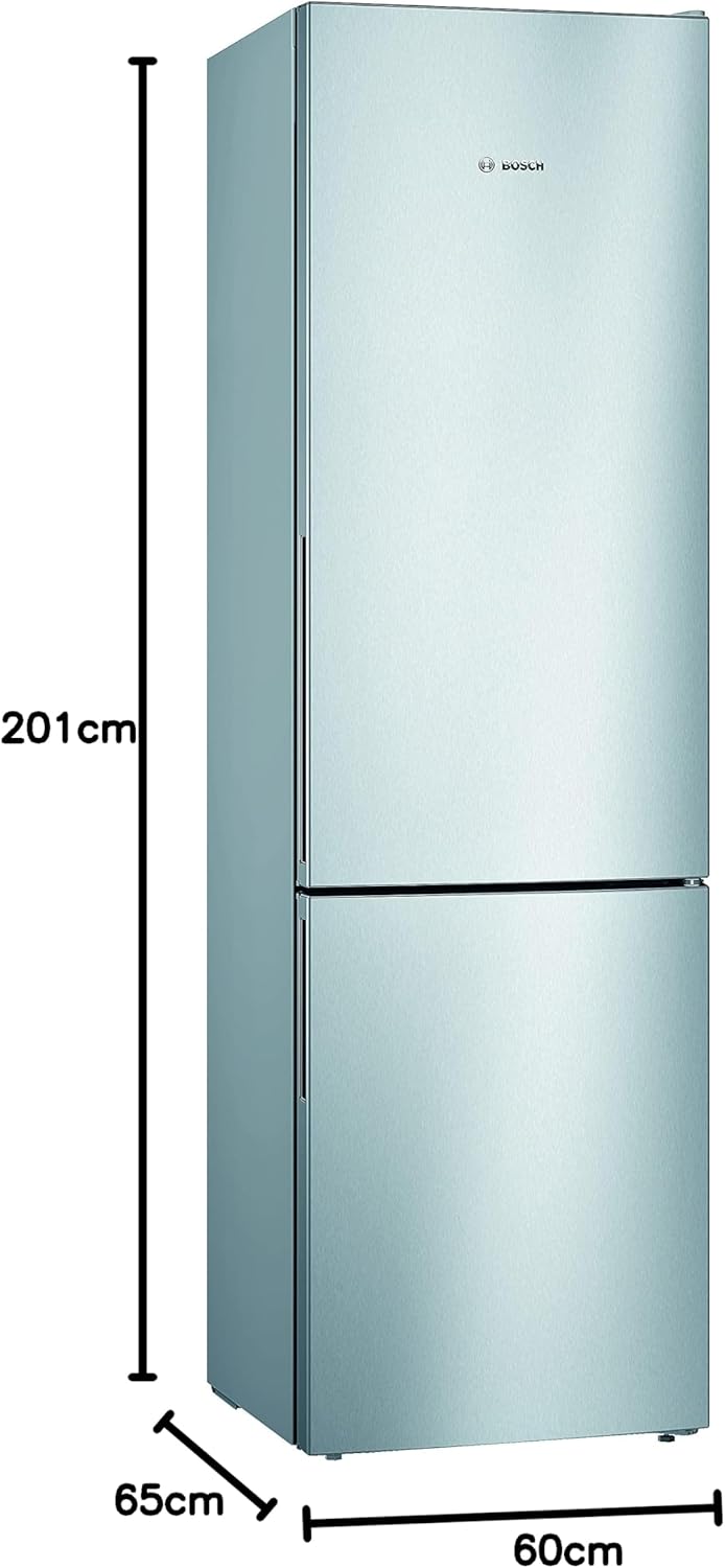Bosch - Série 4, combiné inox, 201x60 cm, froid ventilé - KGV39VLEAS