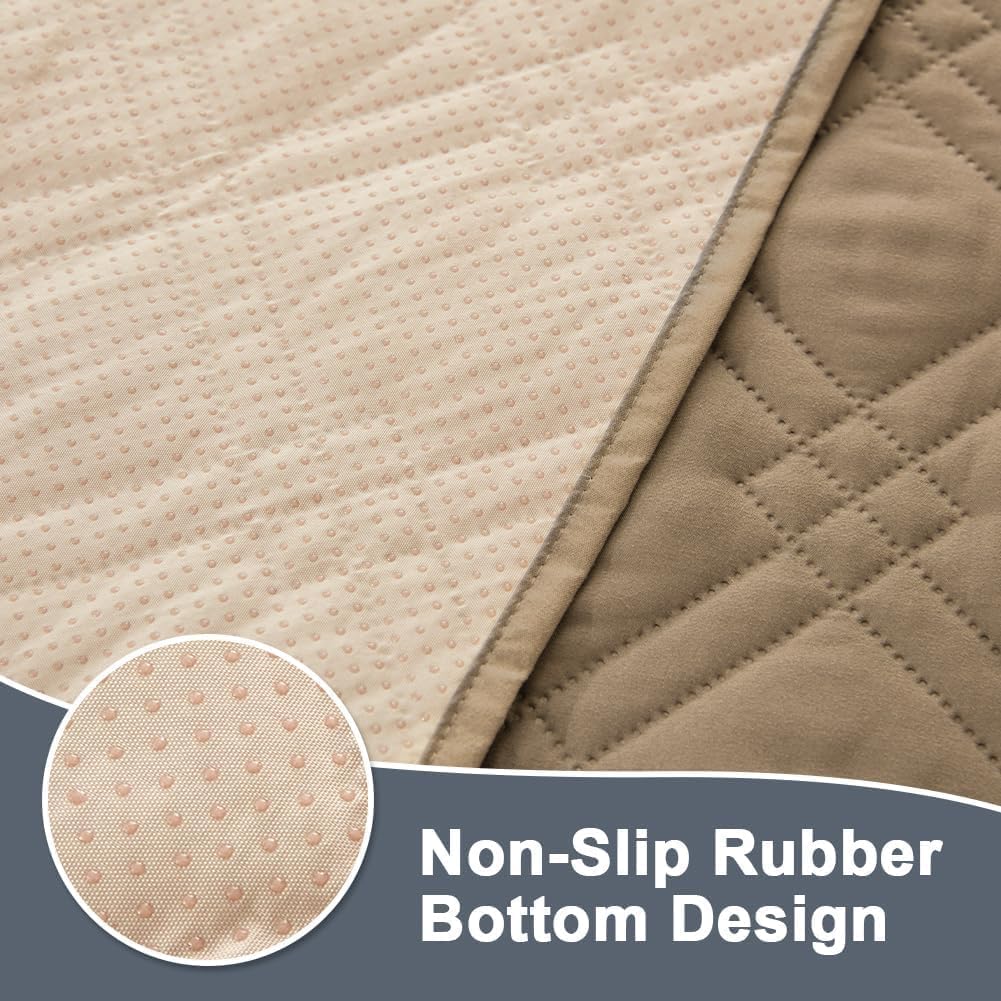 DUJUIKE - housse canapé imperméable, antidérapante, 173-208cm, protection animaux