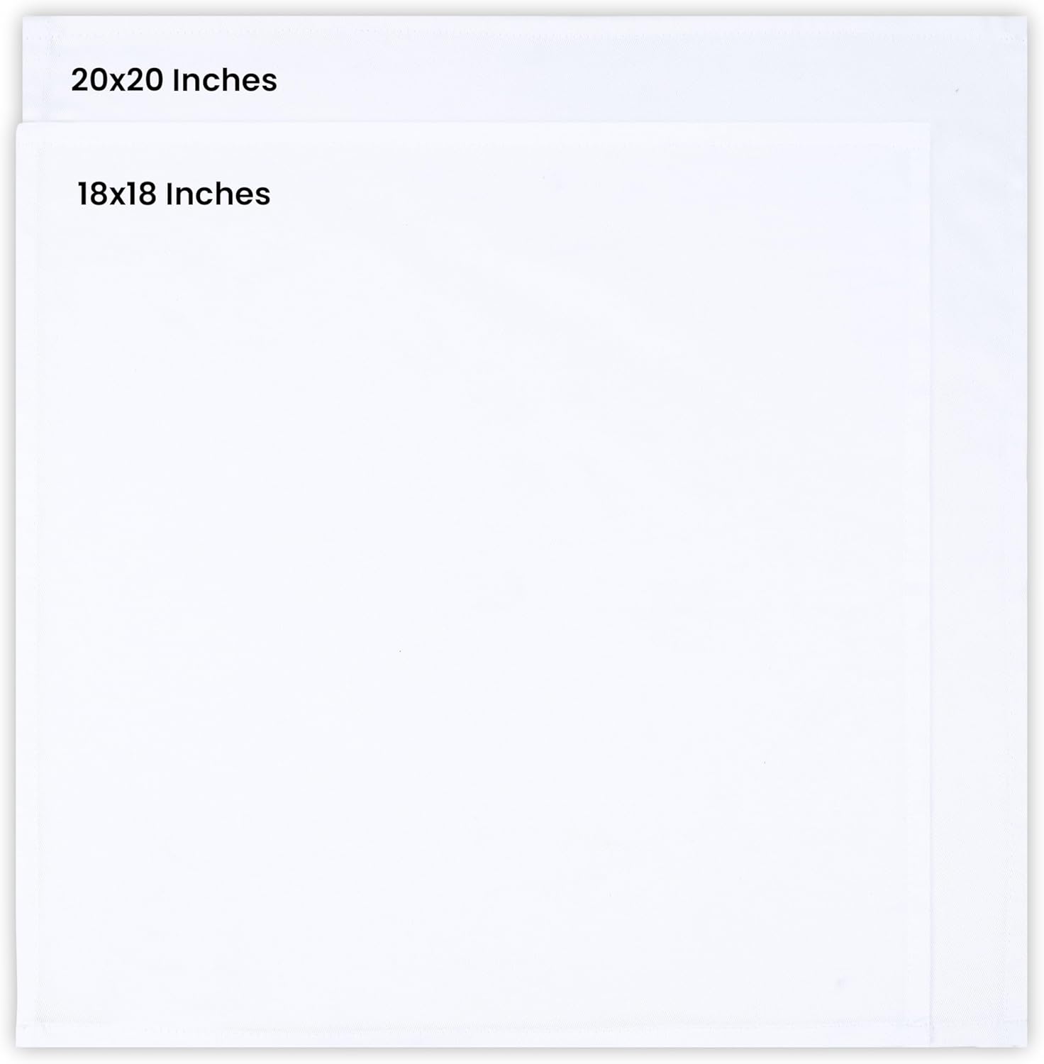 Utopia Kitchen - serviettes de table - 50x50 cm - coton mélangé, lavables, lot de 12