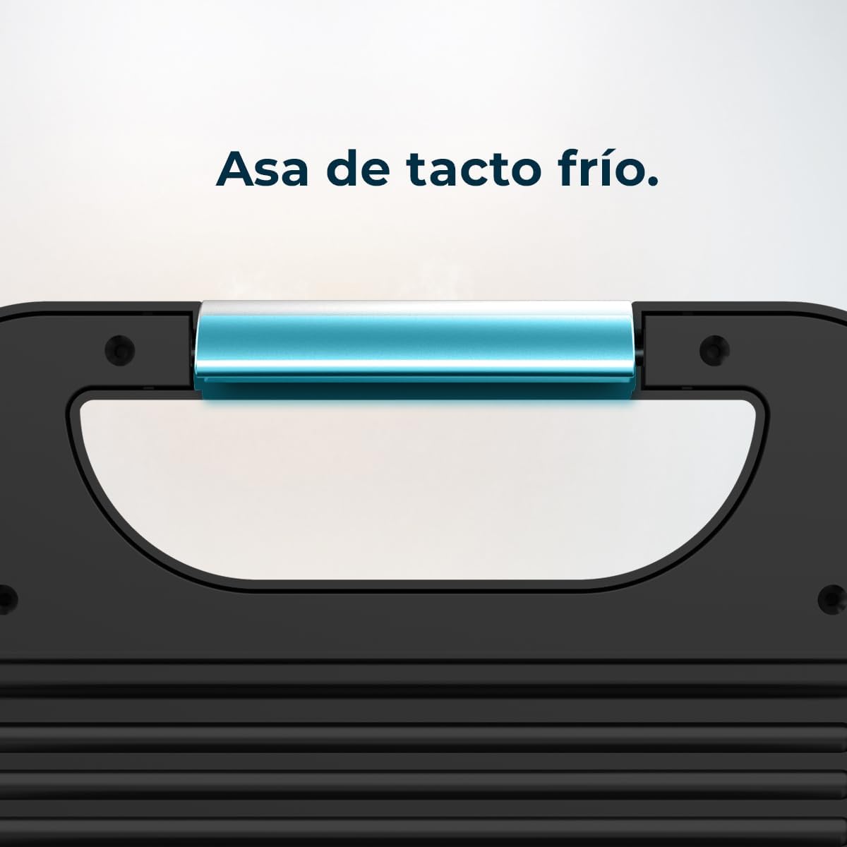 Cecotec - Rock'nToast Grill+ - 800W, revêtement pierre, inox, sans PFOA