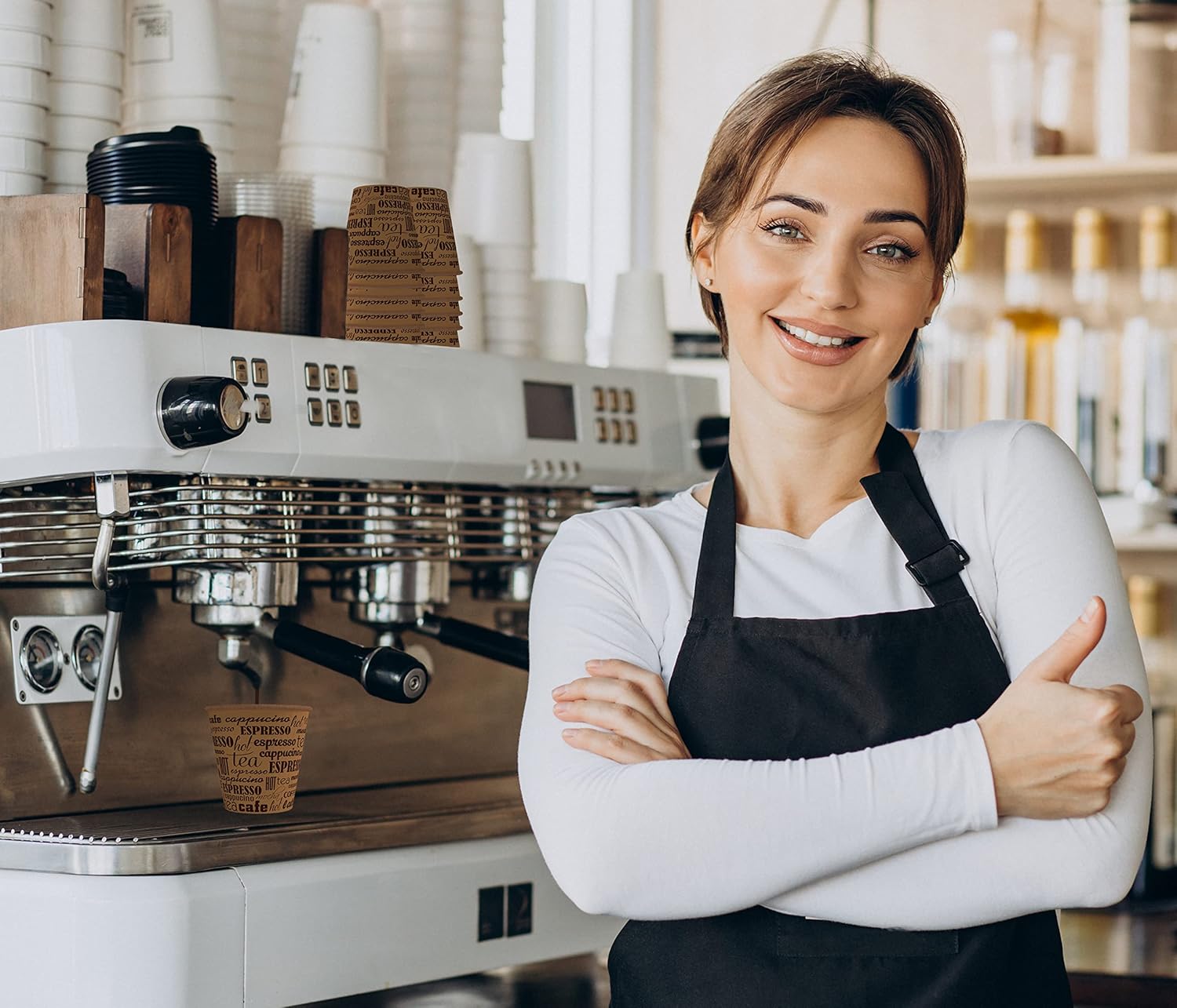 Caramont - 4 Oz Espresso - gobelets carton résistants chaleur, 1000 pièces