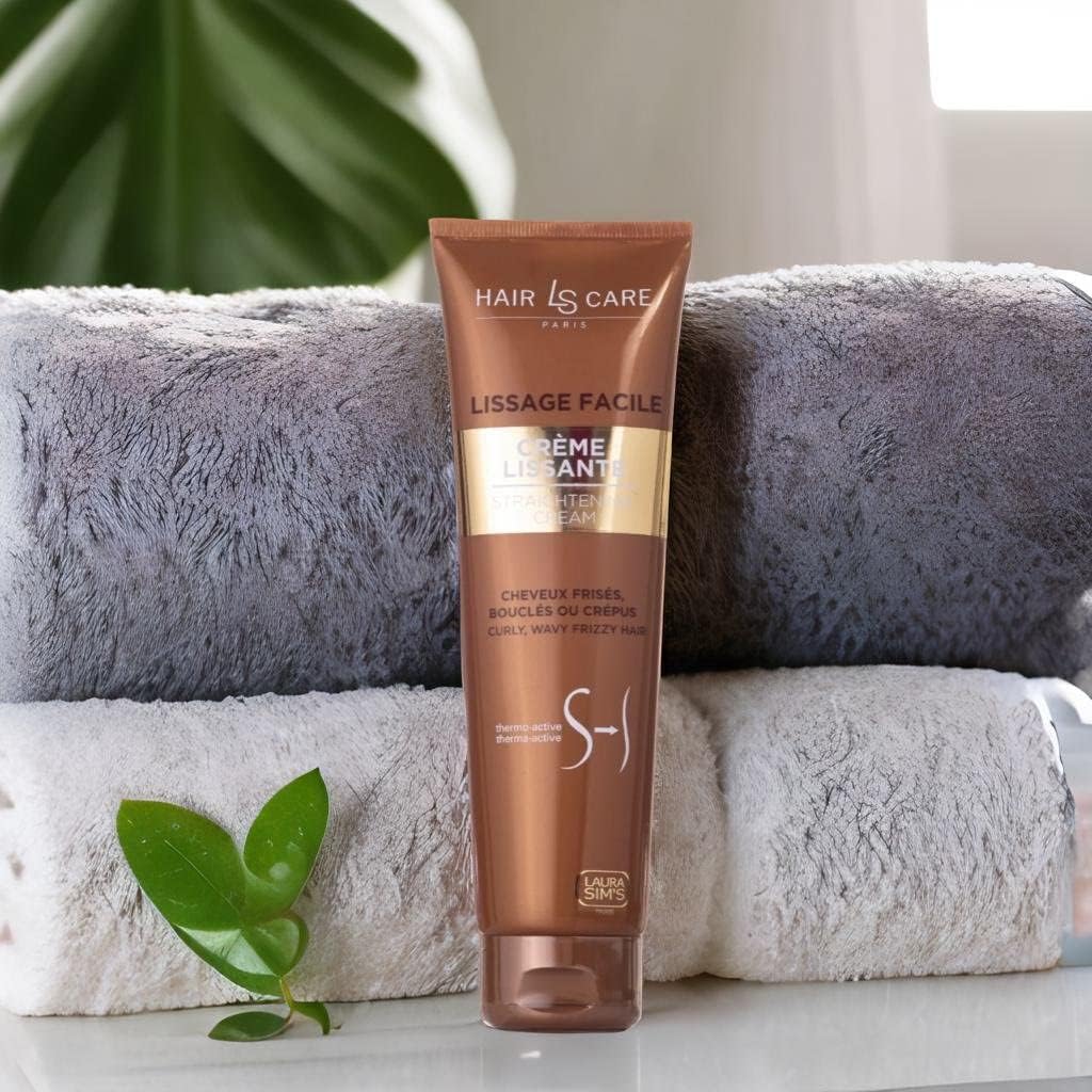 Laura Sim's - Crème soin lissage Steampod - 150ml - thermo-protection jusqu'à 230°, hydrate et démêle