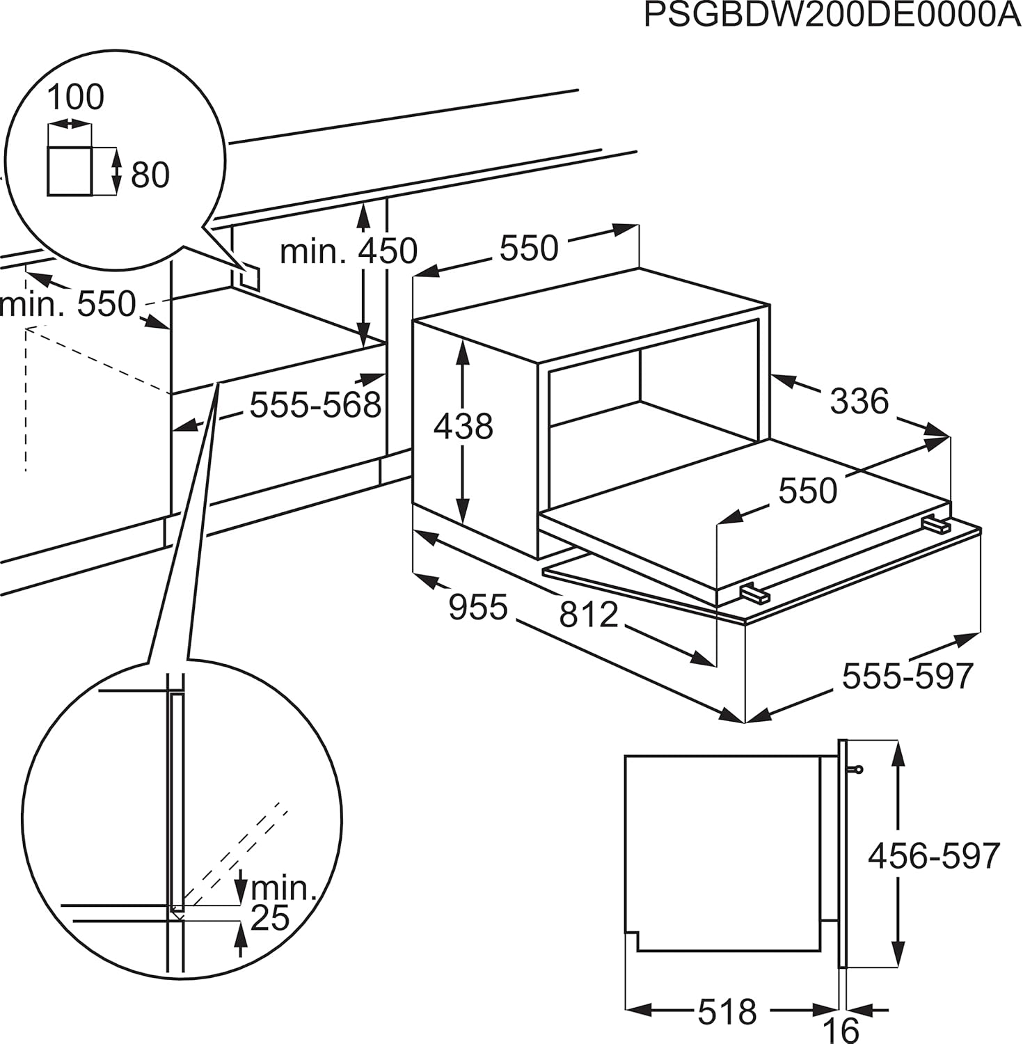 Electrolux - Série 600 mini lave-vaisselle, 55 cm, 6 couverts, 6 programmes, argent - ESF2400OW