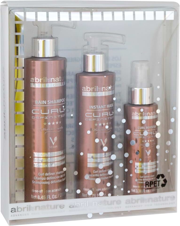 abril et nature - Curly Definition Pack - 550 ml - routine bouclée, protection chaleur
