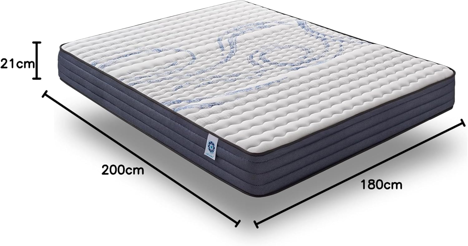 NATURALEX - PerfectSleep - 180x200 - mémoire de forme, 7 zones, réversible