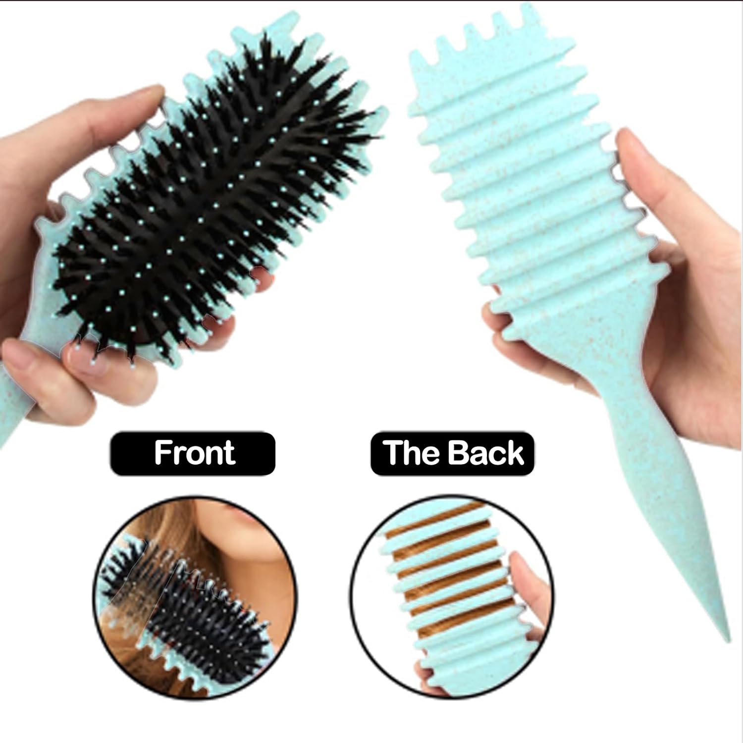 Brosse à boucler - coiffante 28cm - fixation et modelage des boucles