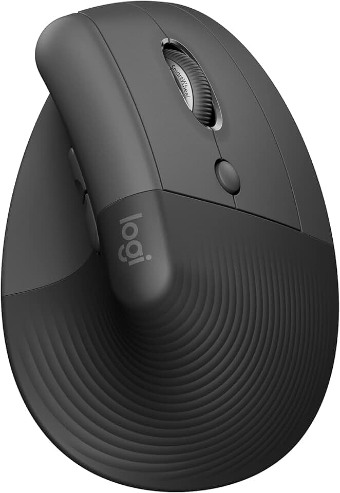 Logitech - Lift série - souris verticale compacte - sans fil, Bluetooth, silencieuse, 4 boutons, Windows/macOS/iPadOS