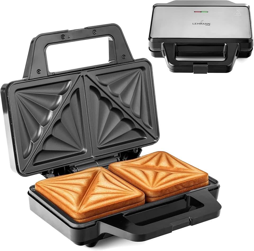 Lehmann - Croque Monsieur XL - plaques larges, antiadhésif, 1000W