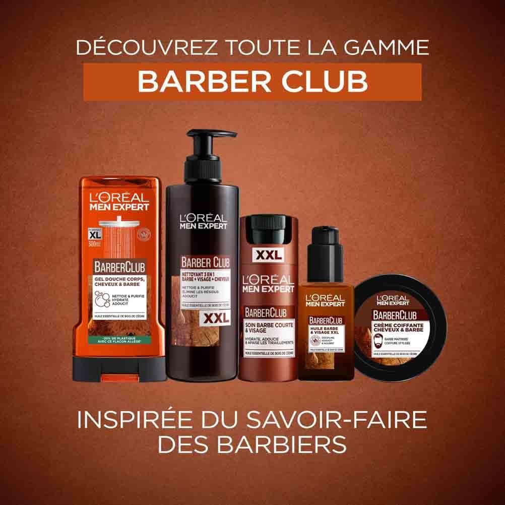 L'Oréal - Men Expert BarberClub - 75ml - crème coiffante cheveux et barbe, huile de bois de cèdre