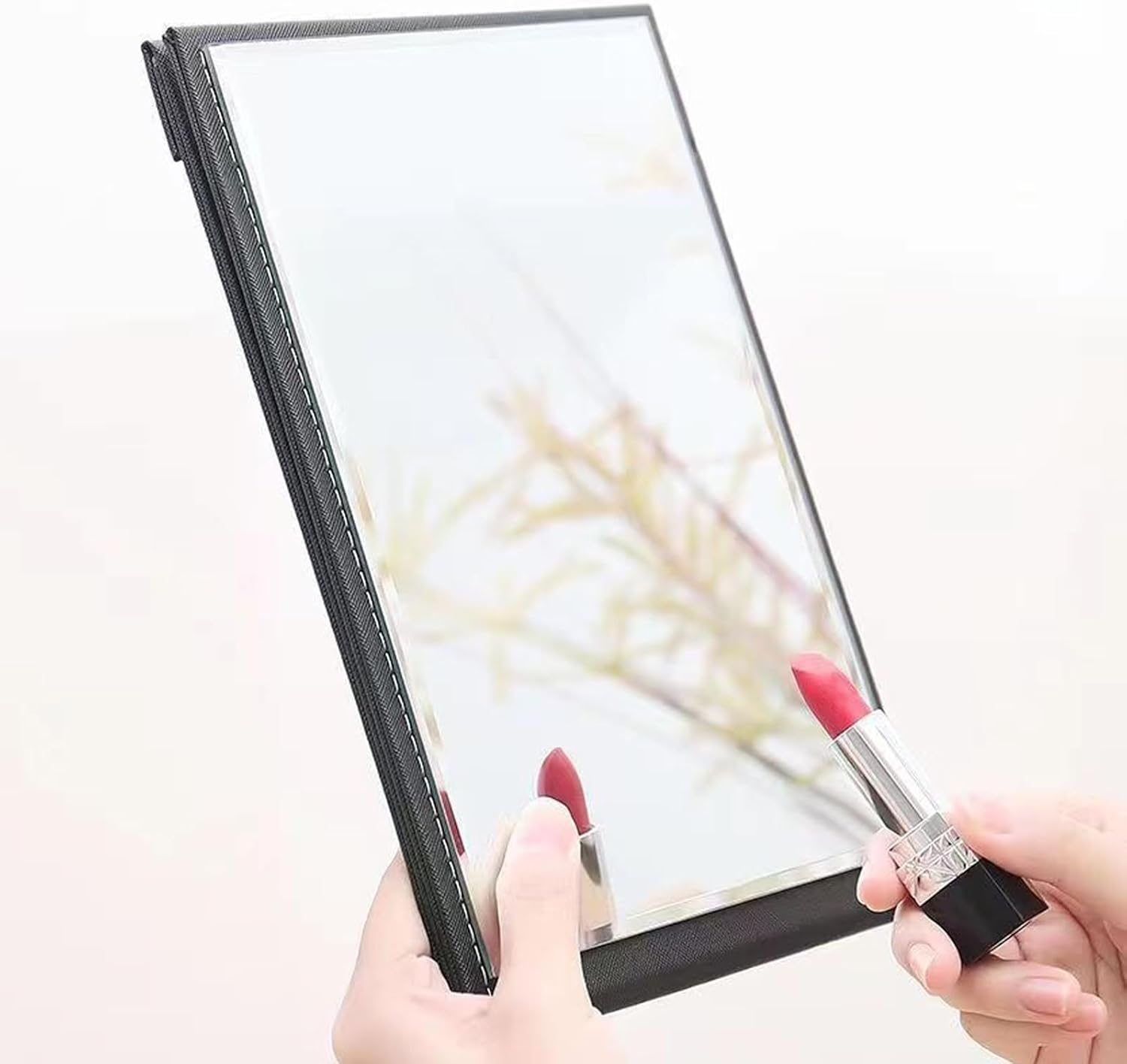 Nutabevr - miroir pliable 12.5x17cm, compact HD, PU, voyage