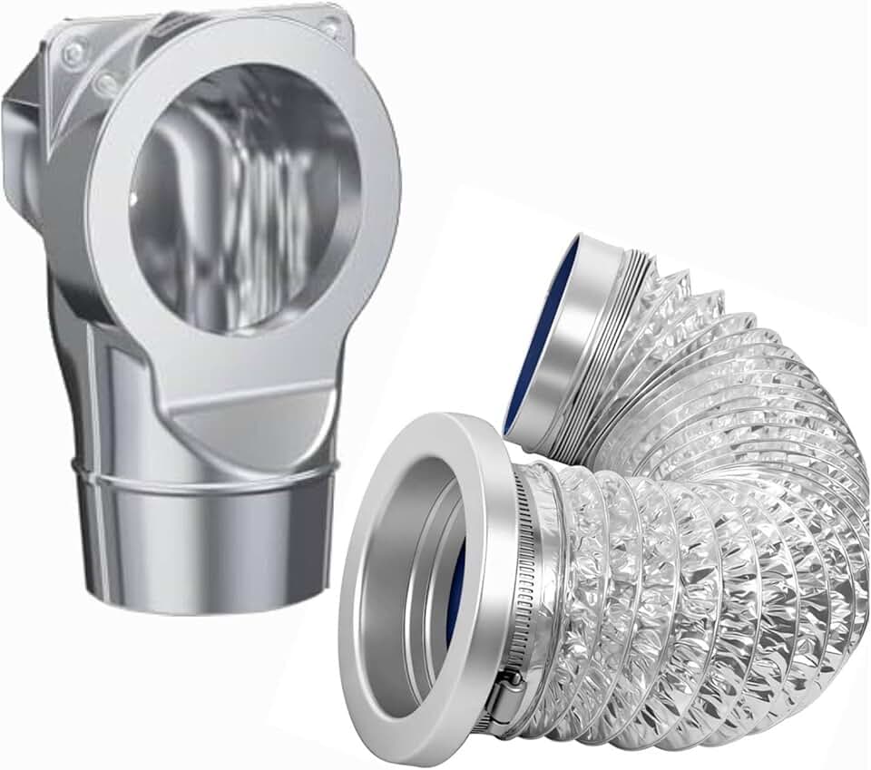 Fafeicy - kit de ventilation magnétique - 2,6 pieds - connexion puissante, conduit flexible